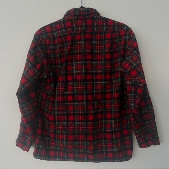 Pendleton pure virgin wool plaid tartan button down shirt kids size M - Picture 4 of 13